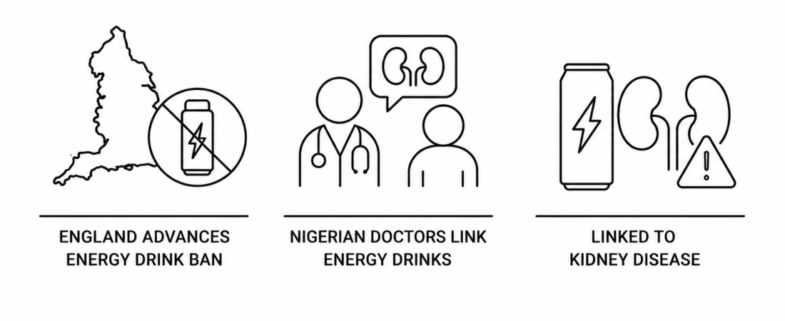 England Advances Energy Drink Ban for Under-16s as Nigerian Doctors Link Energy Drinks to Kidney Disease
