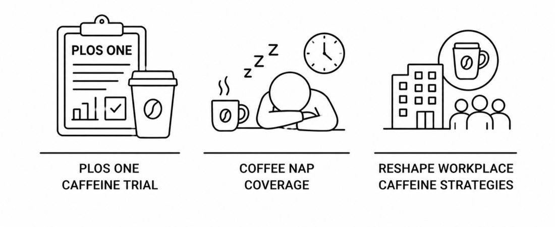 PLOS One Caffeine Trial and Coffee Nap Coverage Reshape Workplace Caffeine Strategies