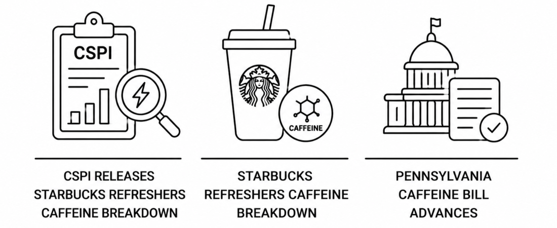 CSPI Releases Starbucks Refreshers Caffeine Breakdown as Pennsylvania Caffeine Bill Advances