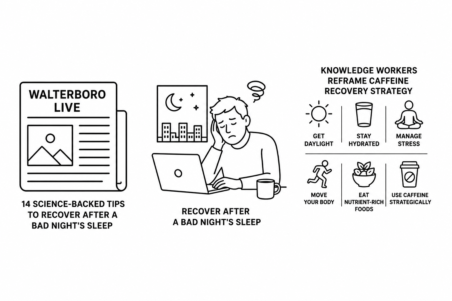 Walterboro Live Reports 14 Science-Backed Tips to Recover After a Bad Night’s Sleep as Knowledge Workers Reframe Caffeine Recovery Strategy