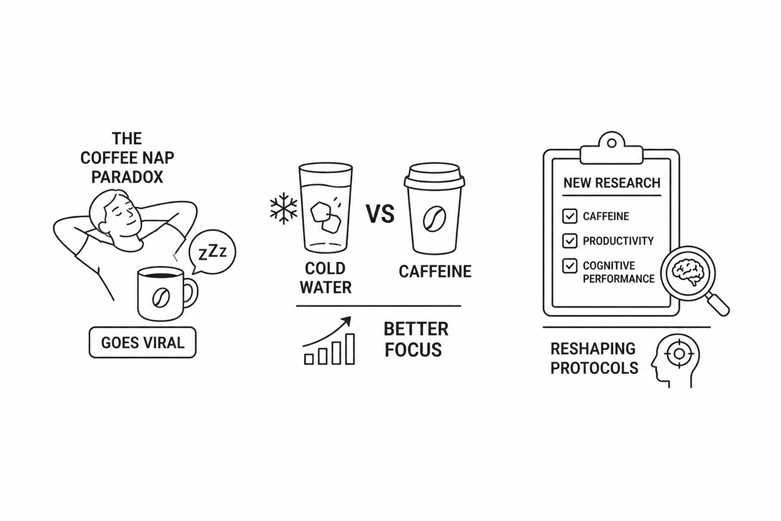 The Coffee Nap Paradox Goes Viral as Cold Water Beats Caffeine for Focus: New Caffeine and Productivity Research Reshapes Cognitive Performance Protocols