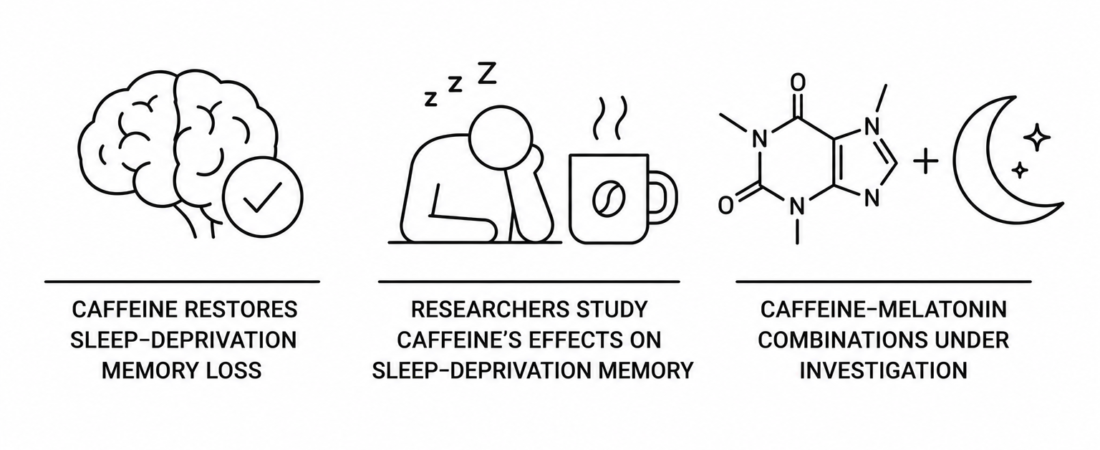 Caffeine Restores Sleep-Deprivation Memory Loss as Researchers Study Caffeine-Melatonin Combinations