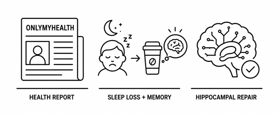 OnlyMyHealth Reports New NUS Medicine Study Finds Caffeine Can Reverse Memory Loss From Sleep Deprivation by Repairing Hippocampal Circuits