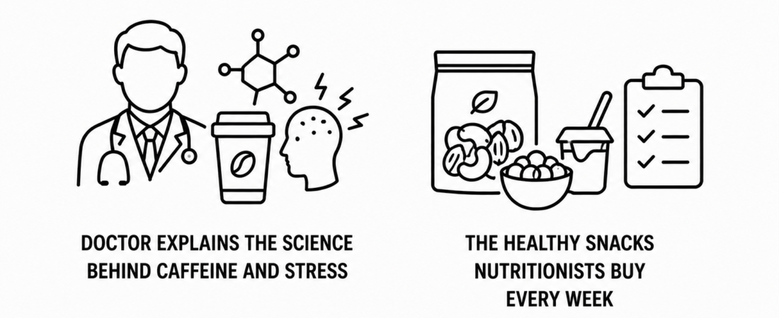 News18 Reports Doctor Explains the Science Behind Caffeine and Stress as Katie Couric Media Documents the Healthy Snacks Nutritionists Buy Every Week