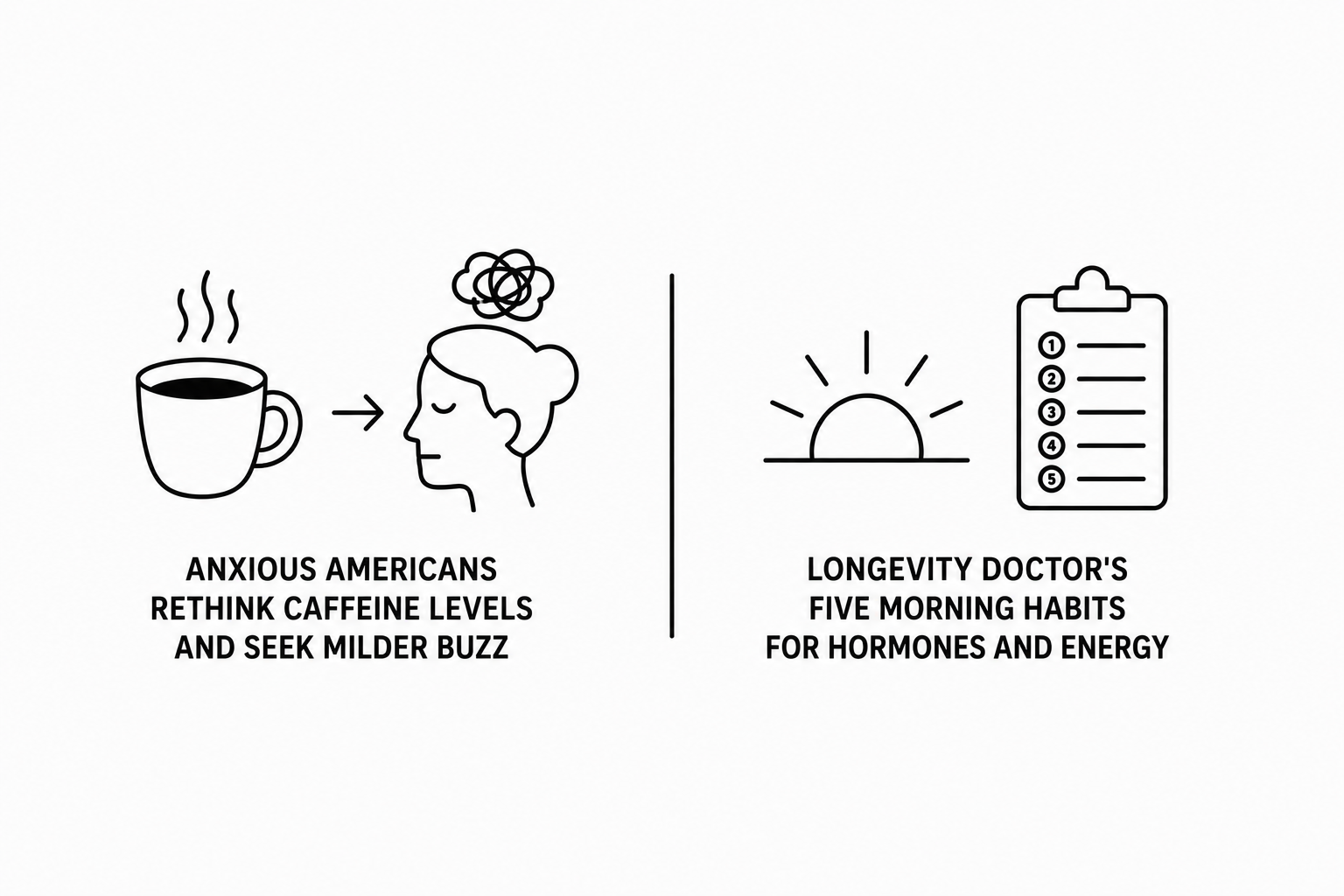 LA Times Reports Anxious Americans Rethink Caffeine Levels and Seek Milder Buzz as News18 Documents Longevity Doctor’s Five Morning Habits for Hormones and Energy
