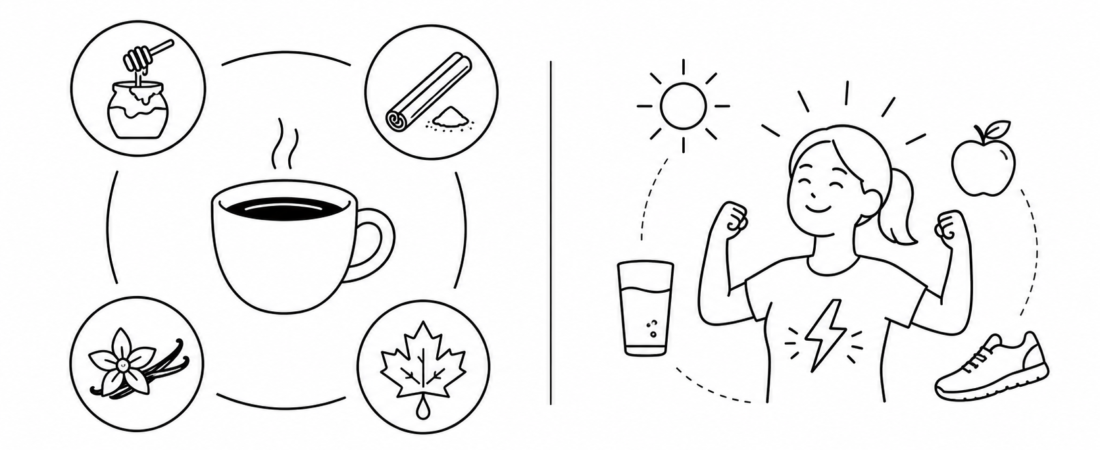 Healthy Daily Steps Reports Four Natural Ways to Sweeten Your Coffee as MSN Documents How to Stay Energized Without Caffeine