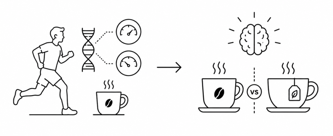Marathon Handbook Reports CYP1A2 Gene Determines Whether Runners Get a Real Caffeine Boost as Yahoo Compares Coffee Versus Green Tea for Focus
