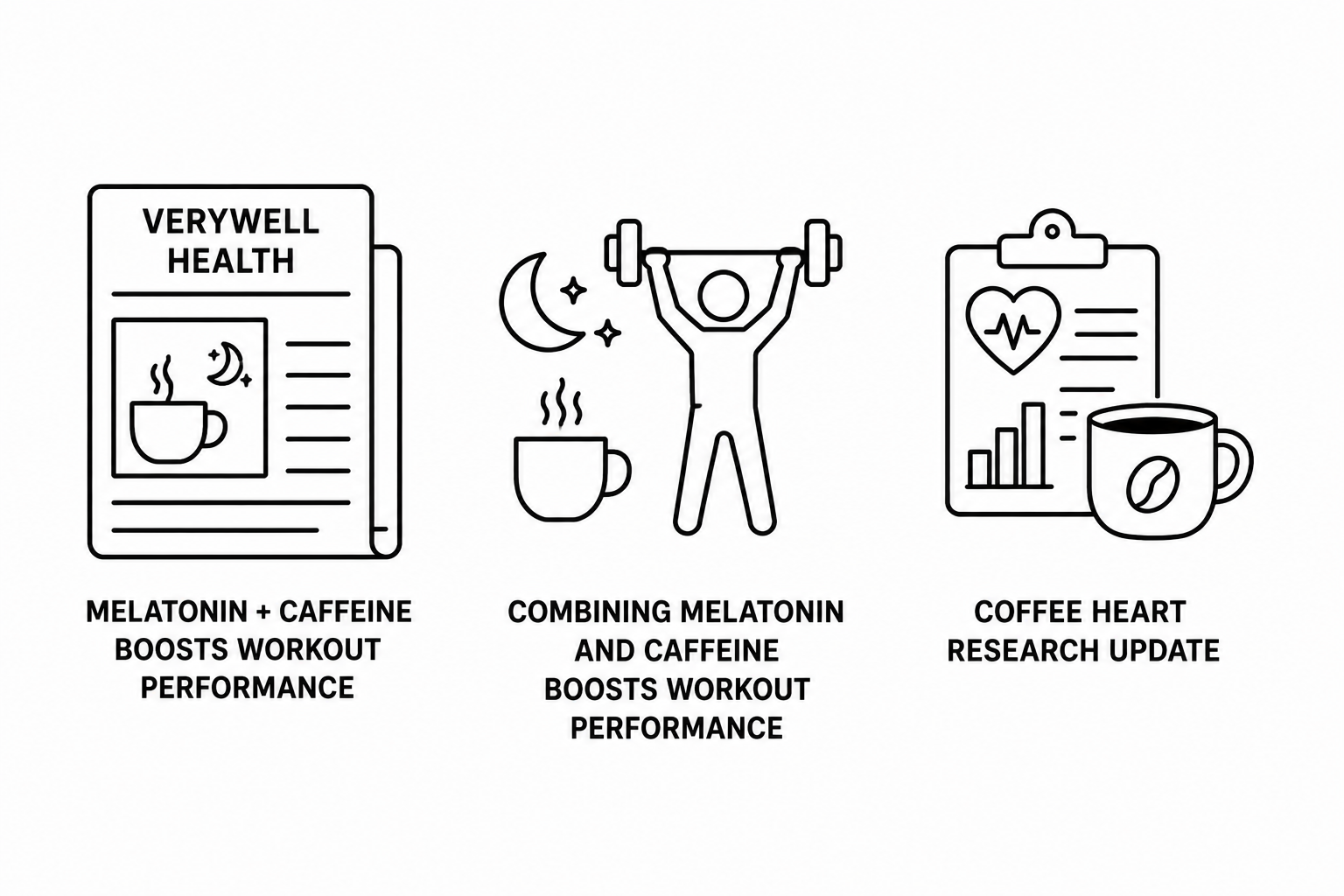 Verywell Health Reports Combining Melatonin and Caffeine Boosts Workout Performance as Cardiovascular Business Documents Coffee Heart Research Update