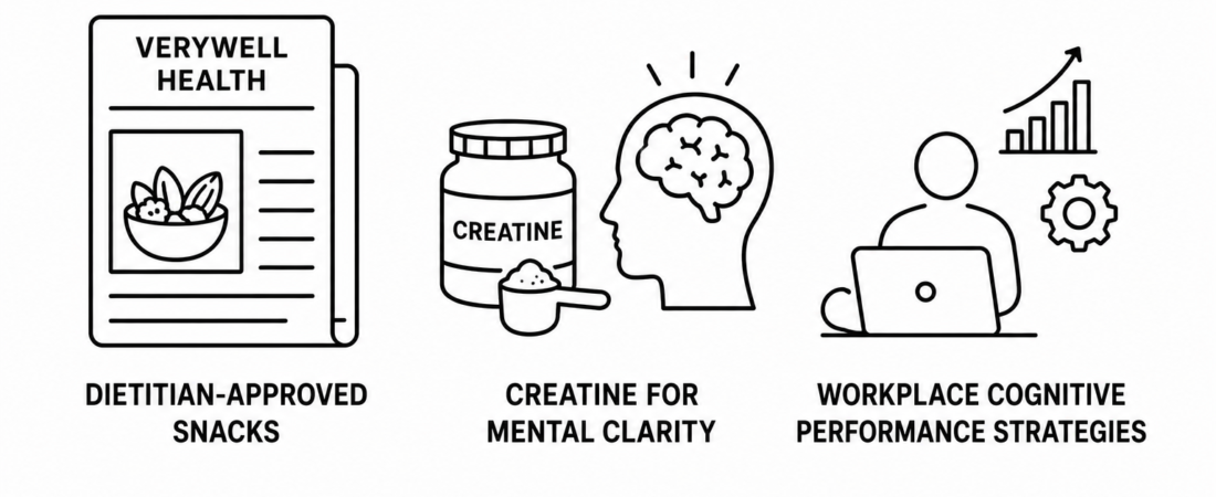Verywell Health Reports Dietitian-Approved Snacks for Blood Pressure and Creatine for Mental Clarity as Workplace Cognitive Performance Strategies Expand