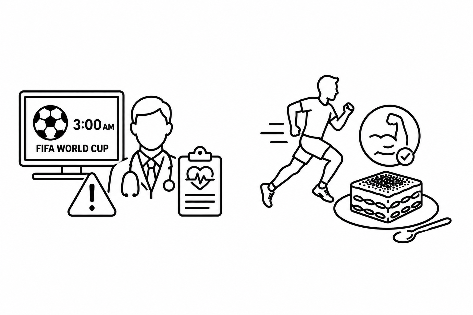 MSN Reports Doctors Warn of Health Risks From 3 AM FIFA World Cup Matches as Canadian Running Documents Why Tiramisù May Be the Best Post-Run Recovery Snack