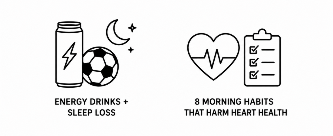 India Today Reports Doctors Warn Mixing Energy Drinks With Sleep Loss During FIFA World Cup Midnight Matches as MSN Documents Eight Morning Habits That Harm Heart Health