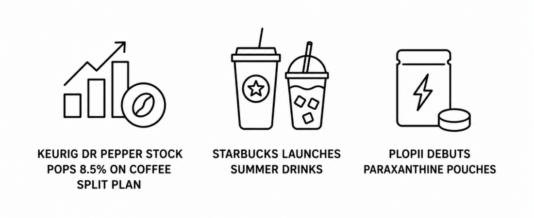 Simply Wall Street Reports Keurig Dr Pepper Stock Pops 8.5 Percent on Coffee Split Plan as Starbucks Launches Summer Drinks and Plopii Debuts Paraxanthine Pouches
