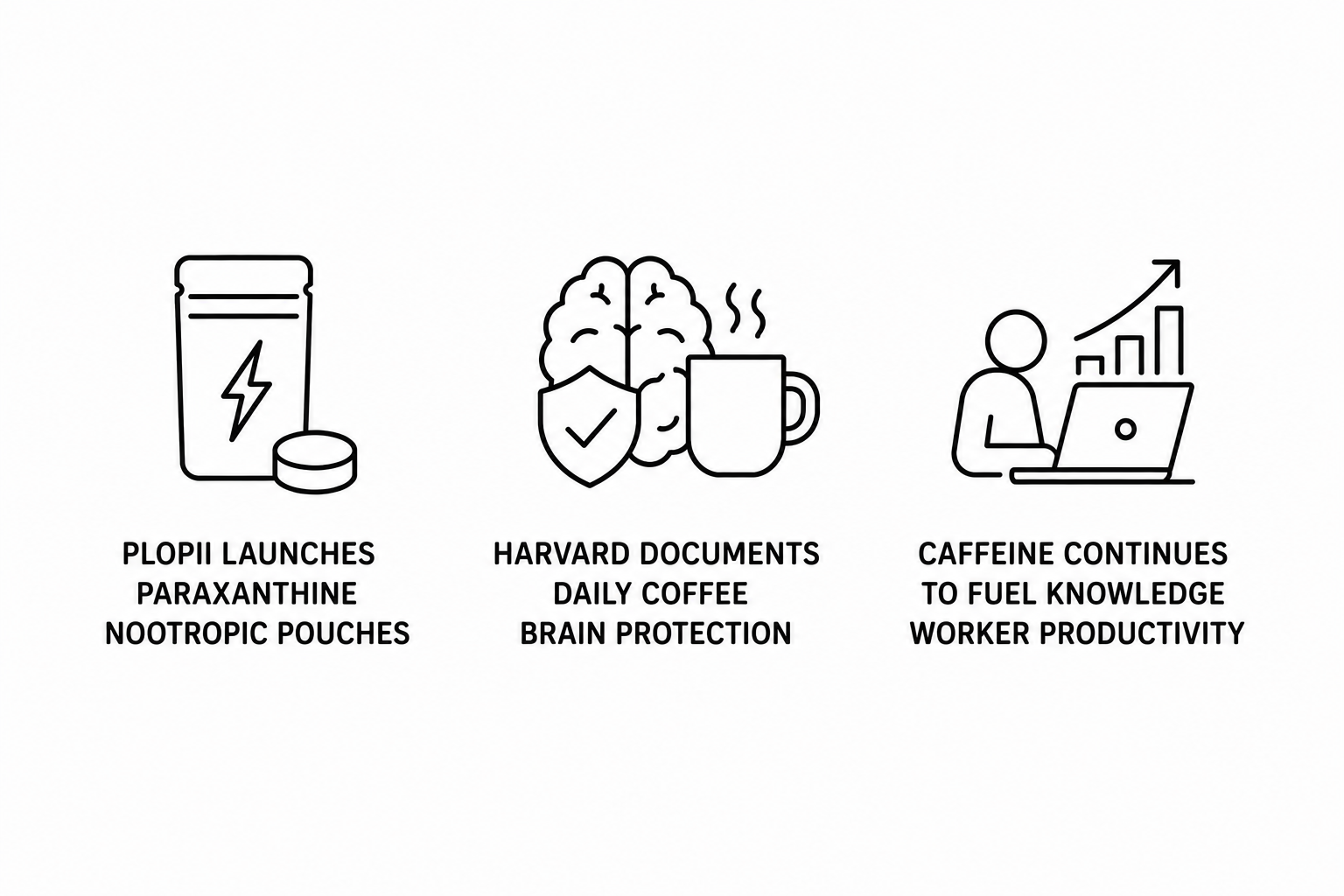 Plopii Launches Paraxanthine Nootropic Pouches as Harvard Documents Daily Coffee Brain Protection and Caffeine Continues to Fuel Knowledge Worker Productivity