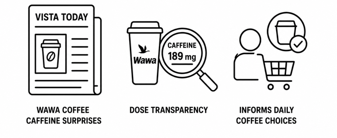 VISTA Today Reports Wawa Coffee Caffeine Content Surprises Consumers as Dose Transparency Drives Daily Coffee Purchasing Decisions