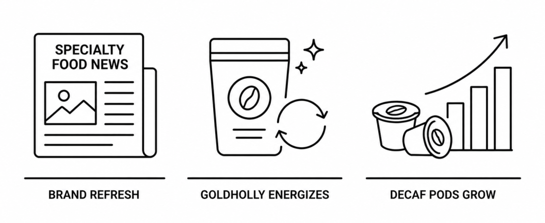 Specialty Food News Reports Goldholly Energizes Caffeine Category With Brand Refresh as IndexBox Documents Caffeine-Free Coffee Pods Market Growth Through 2035