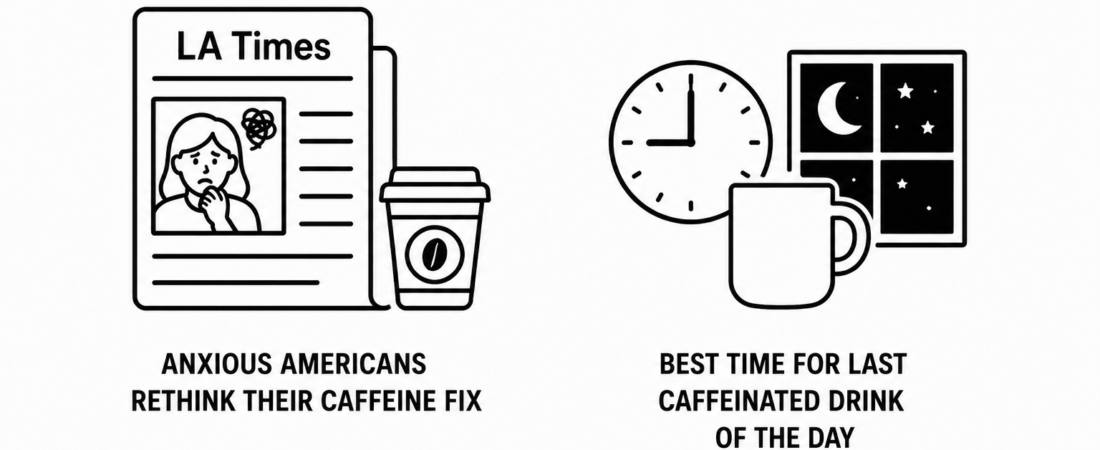 LA Times Reports Anxious Americans Rethink Their Caffeine Fix as AOL Documents Best Time for Last Caffeinated Drink of the Day