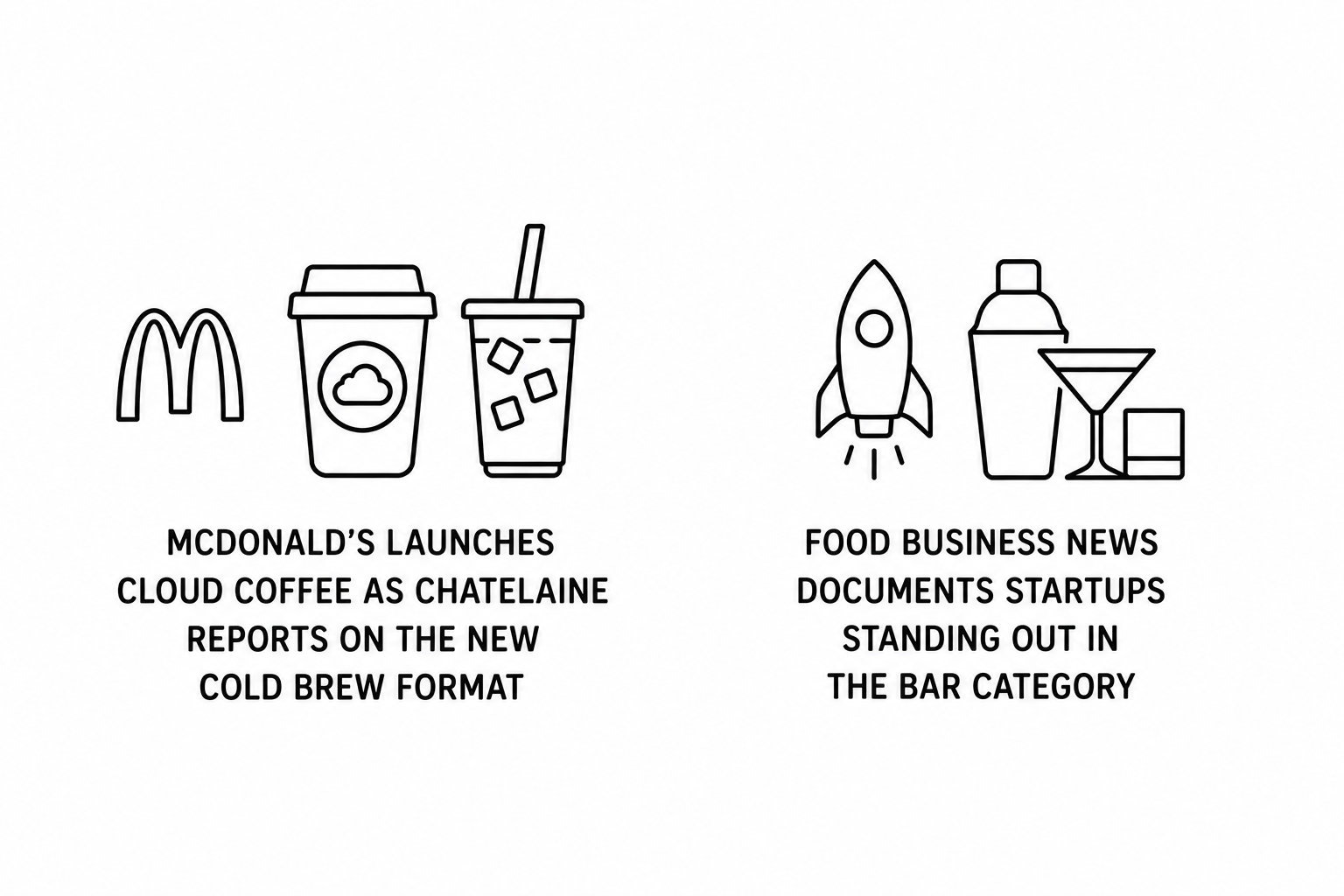 McDonald’s Launches Cloud Coffee as Chatelaine Reports on the New Cold Brew Format and Food Business News Documents Startups Standing Out in the Bar Category