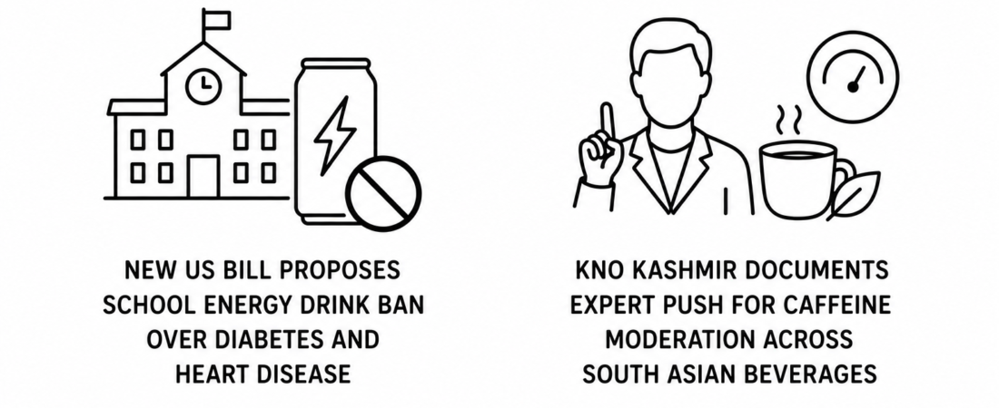 New US Bill Proposes School Energy Drink Ban Over Diabetes and Heart Disease as KNO Kashmir Documents Expert Push for Caffeine Moderation Across South Asian Beverages