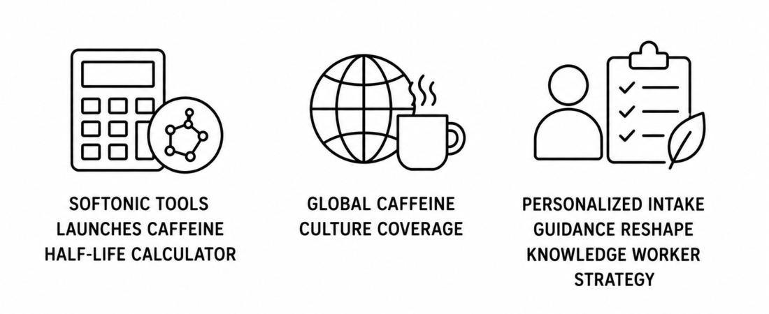Softonic Tools Launches Caffeine Half-Life Calculator as Global Caffeine Culture Coverage and Personalized Intake Guidance Reshape Knowledge Worker Strategy