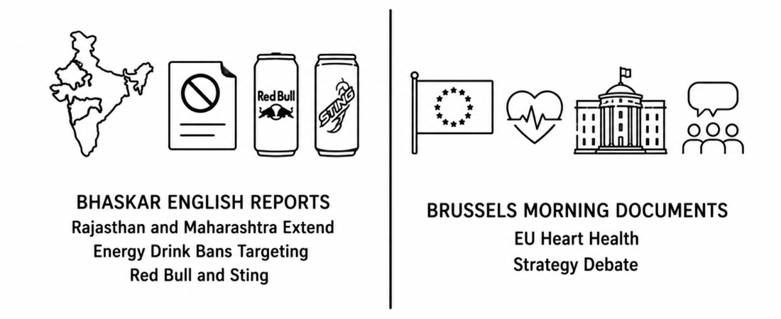 Bhaskar English Reports Rajasthan and Maharashtra Extend Energy Drink Bans Targeting Red Bull and Sting as Brussels Morning Documents EU Heart Health Strategy Debate
