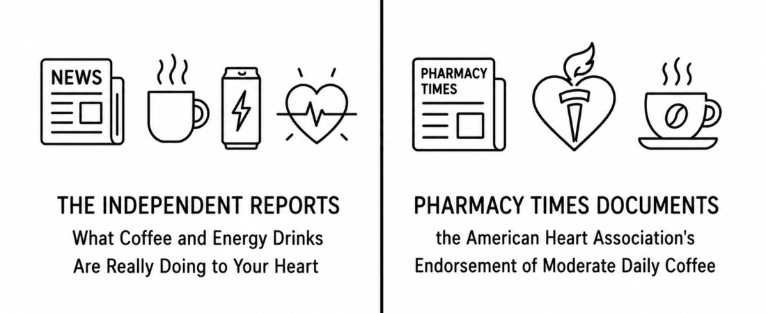 The Independent Reports What Coffee and Energy Drinks Are Really Doing to Your Heart as Pharmacy Times Documents the American Heart Association’s Endorsement of Moderate Daily Coffee