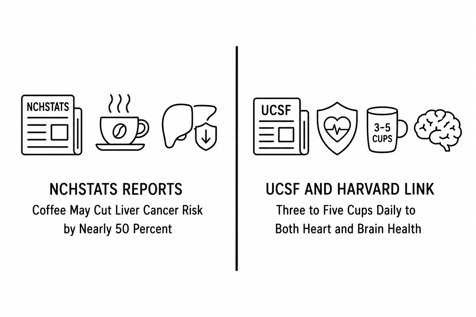 NCHStats Reports Coffee May Cut Liver Cancer Risk by Nearly 50 Percent as UCSF and Harvard Link Three to Five Cups Daily to Both Heart and Brain Health