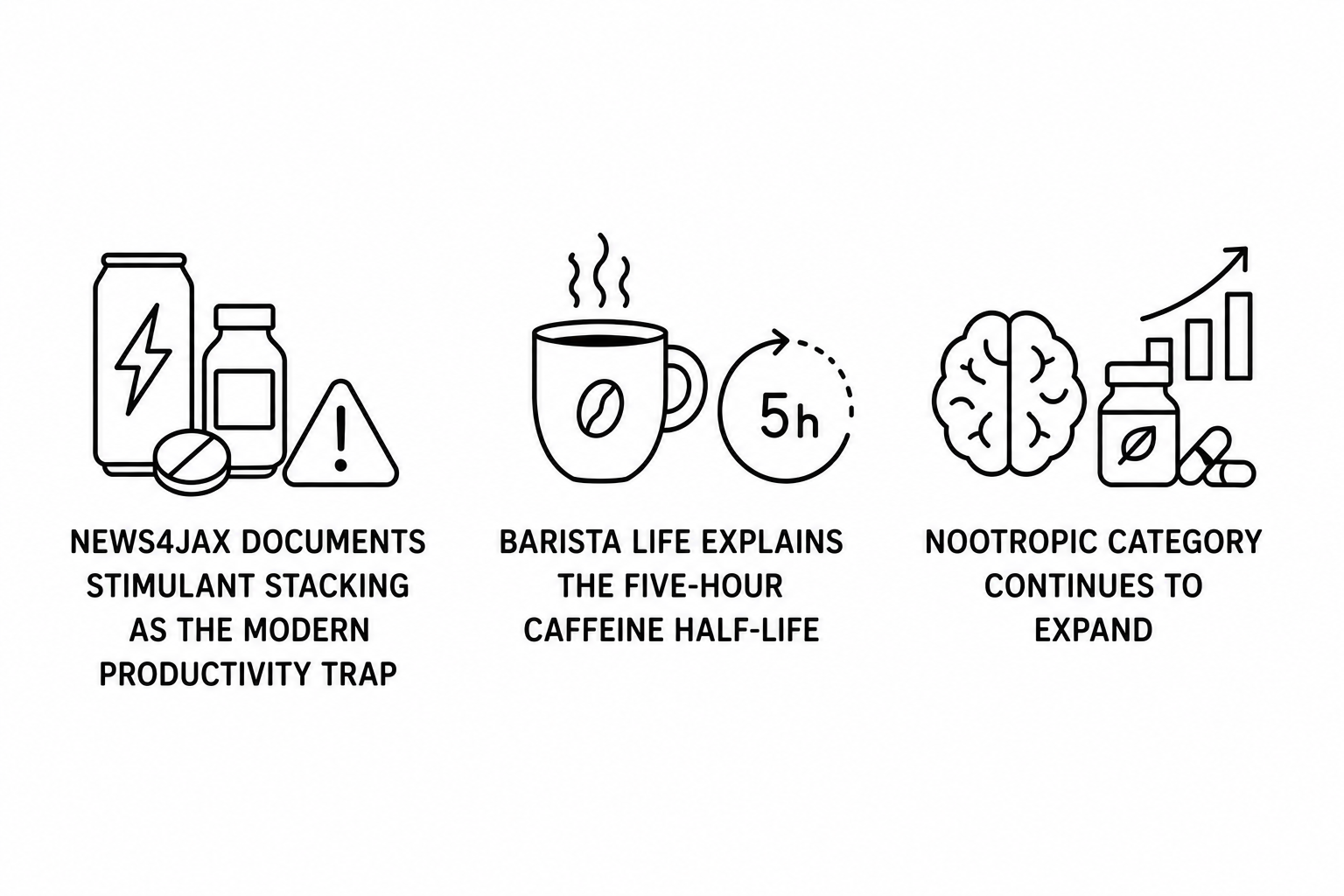 News4JAX Documents Stimulant Stacking as the Modern Productivity Trap as Barista Life Explains the Five-Hour Caffeine Half-Life and Nootropic Category Continues to Expand