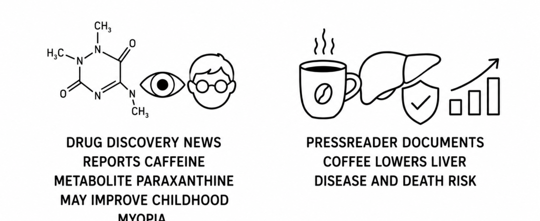 Drug Discovery News Reports Caffeine Metabolite Paraxanthine May Improve Childhood Myopia as PressReader Documents Coffee Lowers Liver Disease and Death Risk