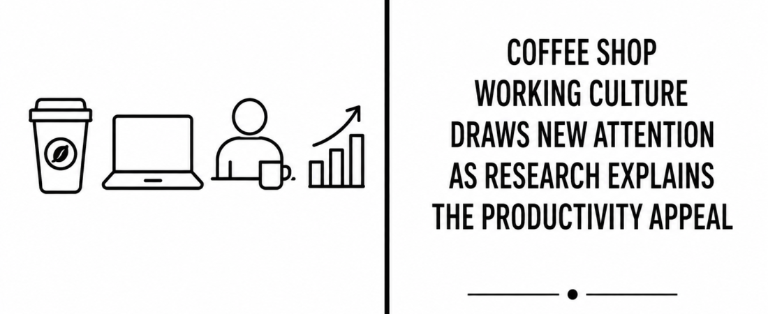 Coffee Shop Working Culture Draws New Attention as Research Explains the Productivity Appeal