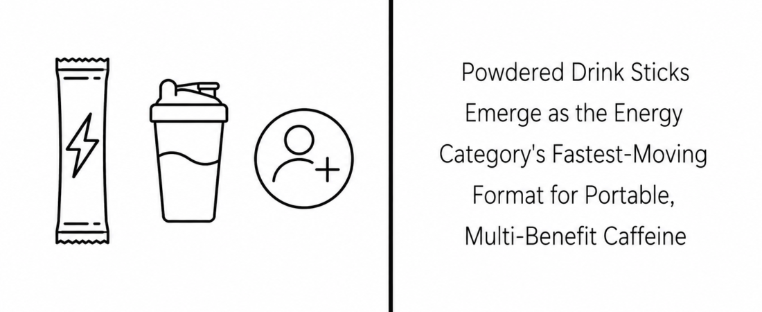 Powdered Drink Sticks Emerge as the Energy Category’s Fastest-Moving Format for Portable, Multi-Benefit Caffeine