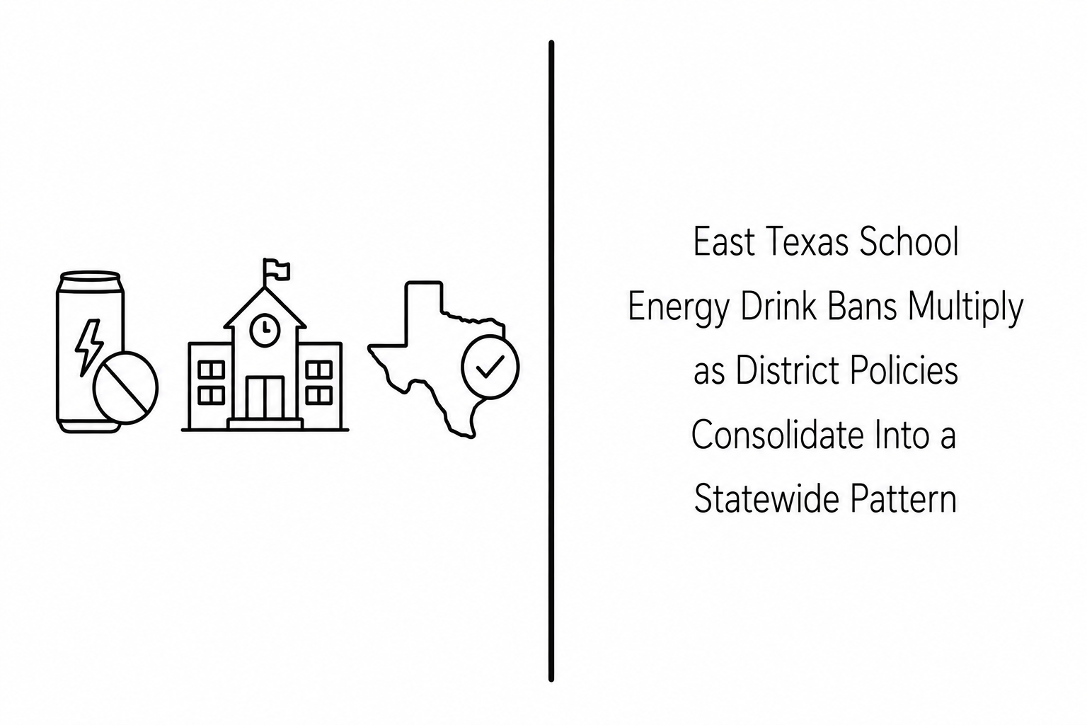 East Texas School Energy Drink Bans Multiply as District Policies Consolidate Into a Statewide Pattern
