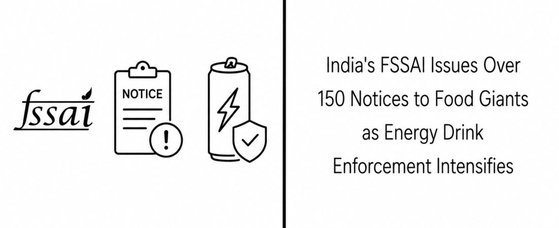 India’s FSSAI Issues Over 150 Notices to Food Giants as Energy Drink Enforcement Intensifies