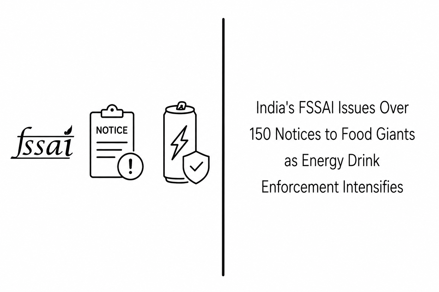 India’s FSSAI Issues Over 150 Notices to Food Giants as Energy Drink Enforcement Intensifies