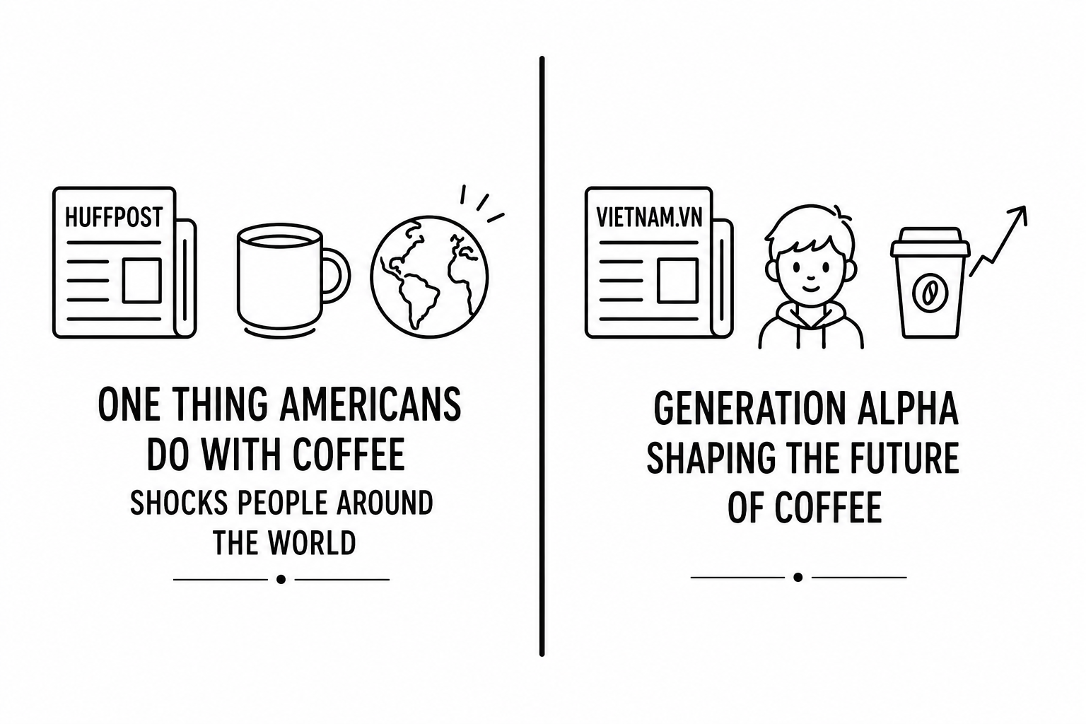 HuffPost Reports the One Thing Americans Do With Coffee That Shocks People Around the World as Vietnam.vn Documents Generation Alpha Shaping the Future of Coffee
