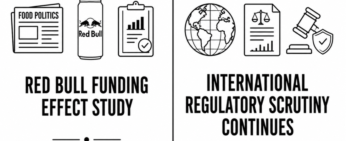 Marion Nestle’s Food Politics Documents the Red Bull Funding Effect Study as International Regulatory Scrutiny Continues to Consolidate Across Multiple Jurisdictions