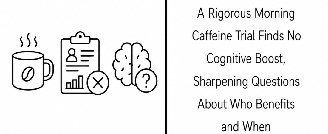 A Rigorous Morning Caffeine Trial Finds No Cognitive Boost, Sharpening Questions About Who Benefits and When